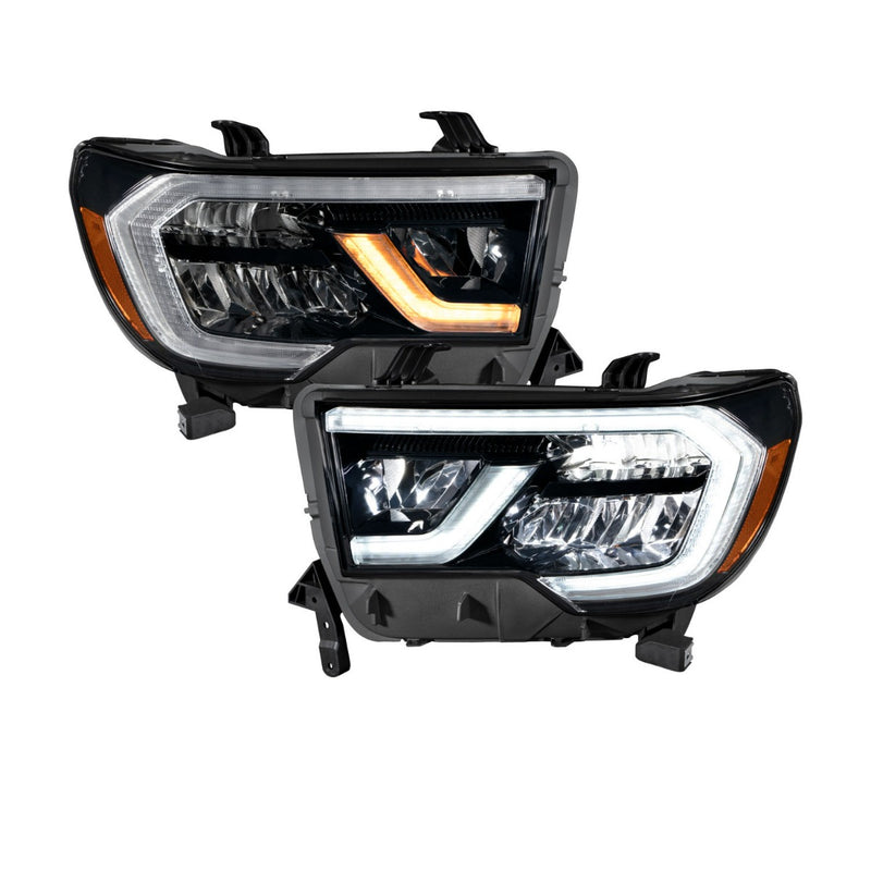 14-18 GMC Sierra 1500 and 15-19 GMC Sierra 2500/3500 LED Reflector Headlights Pair Form Lighting