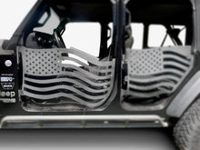 Steinjäger Doors Gladiator JT 2019 to Present Trail, American Flag Design Front Doors Bare