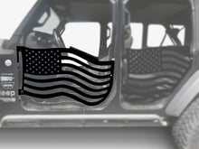 Steinjäger Doors Gladiator JT 2019 to Present Trail, American Flag Design Front Doors Black