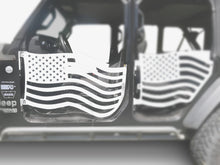 Steinjäger Doors Gladiator JT 2019 to Present Trail, American Flag Design Front Doors Cloud White