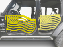 Steinjäger Doors Gladiator JT 2019 to Present Trail, American Flag Design Front Doors Lemon Peel
