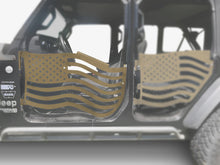 Steinjäger Doors Gladiator JT 2019 to Present Trail, American Flag Design Front Doors Military Beige