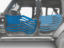 Steinjäger Doors Gladiator JT 2019 to Present Trail, American Flag Design Front Doors Playboy Blue