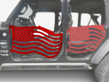 Steinjäger Doors Gladiator JT 2019 to Present Trail, American Flag Design Front Doors Red Baron