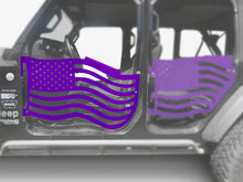 Steinjäger Doors Gladiator JT 2019 to Present Trail, American Flag Design Front Doors Sinbad Purple