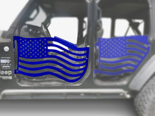 Steinjäger Doors Gladiator JT 2019 to Present Trail, American Flag Design Front Doors Southwest Blue