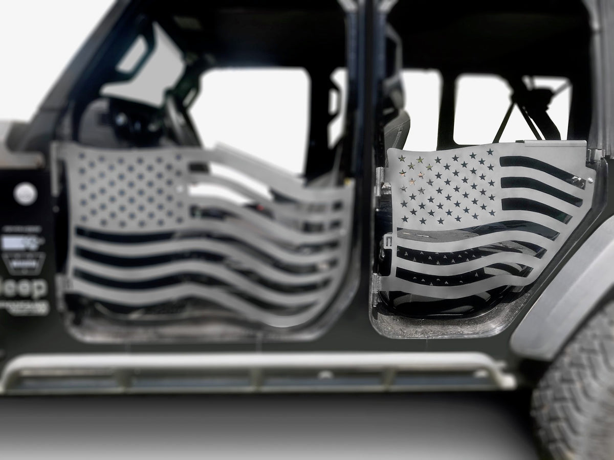 Steinjäger Doors Gladiator JT 2019 to Present Trail, American Flag Design American Flag Bare