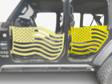 Steinjäger Doors Wrangler JL 2018 to Present Trail, American Flag Design Rear Doors Lemon Peel