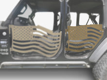 Steinjäger Doors Gladiator JT 2019 to Present Trail, American Flag Design American Flag Military Beige