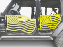 Steinjäger Doors Gladiator JT 2019 to Present Trail, American Flag Design American Flag Neon Yellow