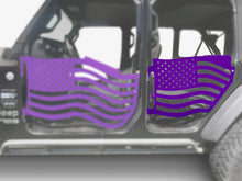 Steinjäger Doors Gladiator JT 2019 to Present Trail, American Flag Design American Flag Sinbad Purple
