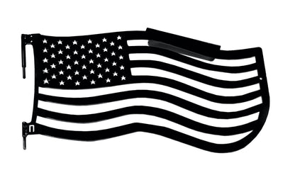 Steinjäger Doors Wrangler JL 2018 to Present Trail, American Flag Design Front Doors Black