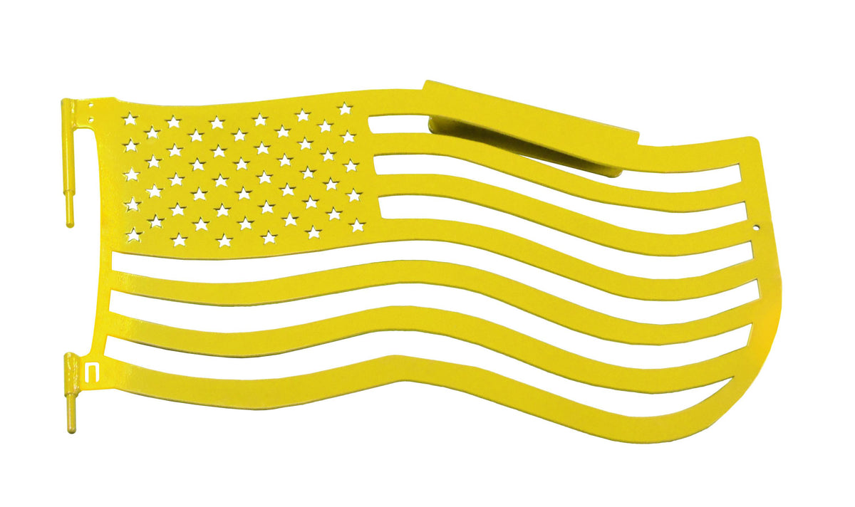 Steinjäger Doors Wrangler JL 2018 to Present Trail, American Flag Design Front Doors Lemon Peel