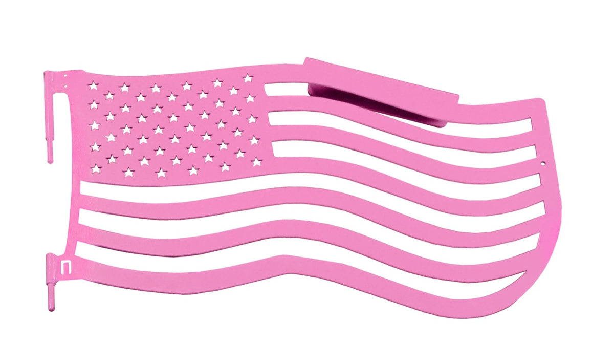 JK Front Premium Flag Trail Doors - Pinky