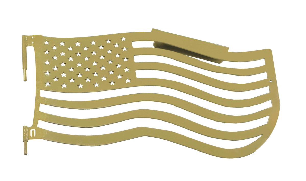 Steinjäger Doors Wrangler JK 2007-2018 Trail, American Flag Design Front Military Beige