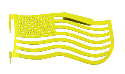 Steinjäger Doors Wrangler JL 2018 to Present Trail, American Flag Design Front Doors Neon Yellow