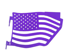 Steinjäger Doors Wrangler JK 2007-2018 Trail, American Flag Design Rear Sinbad Purple