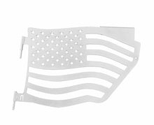 Steinjäger Doors Wrangler JK 2007-2018 Trail, American Flag Design Rear Cloud White