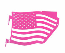 Steinjäger Doors Wrangler JK 2007-2018 Trail, American Flag Design Rear Hot Pink
