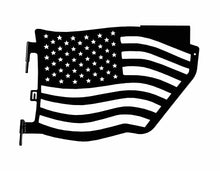 Steinjäger Doors Wrangler JL 2018 to Present Trail, American Flag Design Rear Doors Bare
