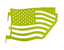 Steinjäger Doors Wrangler JL 2018 to Present Trail, American Flag Design Rear Doors Gecko Green