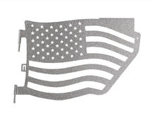 Steinjäger Doors Wrangler JL 2018 to Present Trail, American Flag Design Rear Doors Gray Hammertone