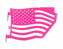 Steinjäger Doors Wrangler JL 2018 to Present Trail, American Flag Design Rear Doors Hot Pink