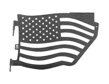 Steinjäger Doors Wrangler JL 2018 to Present Trail, American Flag Design Rear Doors Texturized Black