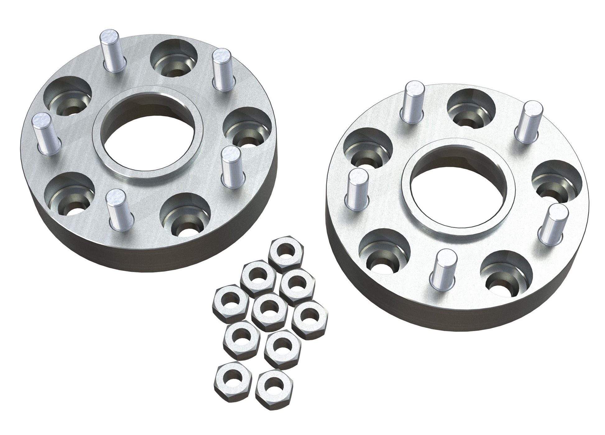 07-18 Wrangler JK 1.25 Inch Wheel Offset Adapter Pair 5x5 Inch to 5x5 Inch TeraFlex