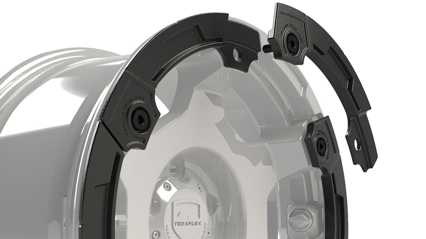Modular Rash Ring Kit w/ Hardware Black 6-Spoke TeraFlex