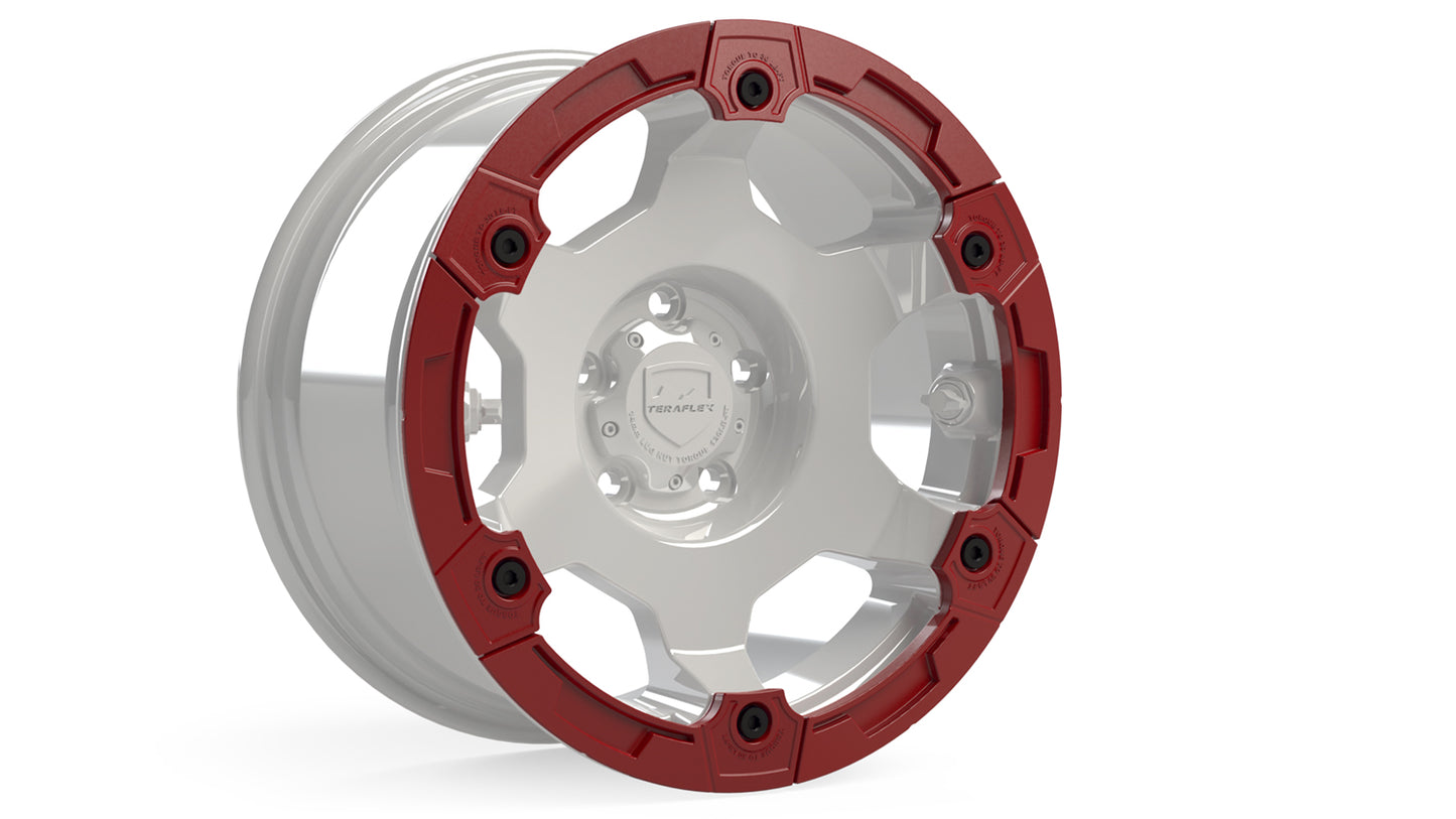Modular Rash Ring Kit w/ Hardware Red 6-Spoke TeraFlex