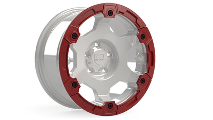 Modular Rash Ring Kit w/ Hardware Red 6-Spoke TeraFlex