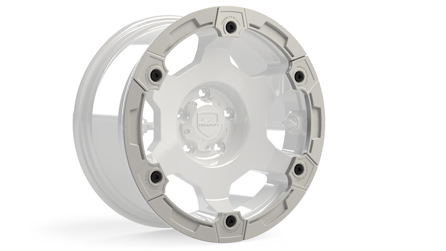Modular Rash Ring Kit w/ Hardware White 6-Spoke TeraFlex