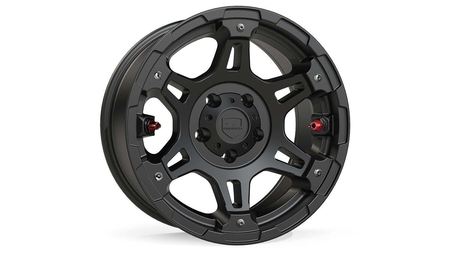 Nomad Split Spoke Off-Road Wheel 5x5 Inch -12mm Metallic Black TeraFlex