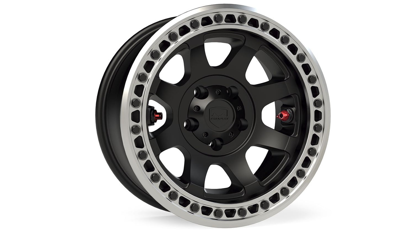 Olympus Beadlock Off-Road Wheel 5x5 Inch -12mm Metallic Black TeraFlex