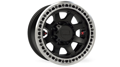 Olympus Beadlock Off-Road Wheel 8x6.5 Inch -12mm Metallic Black TeraFlex