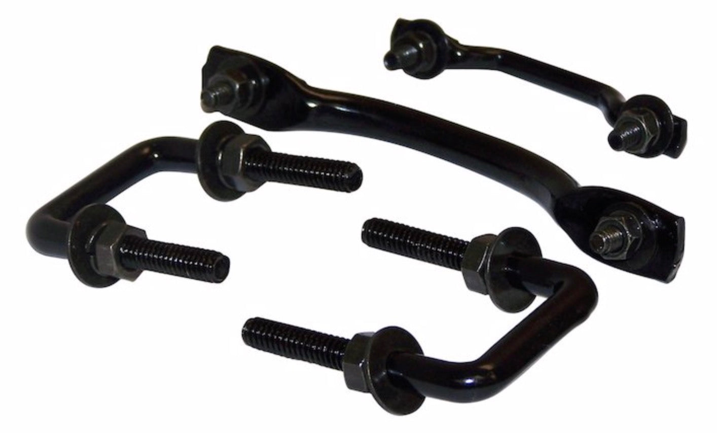 Steinjäger Exterior Accessories CJ-8 1981-1986 Windshield Tie Downs Black