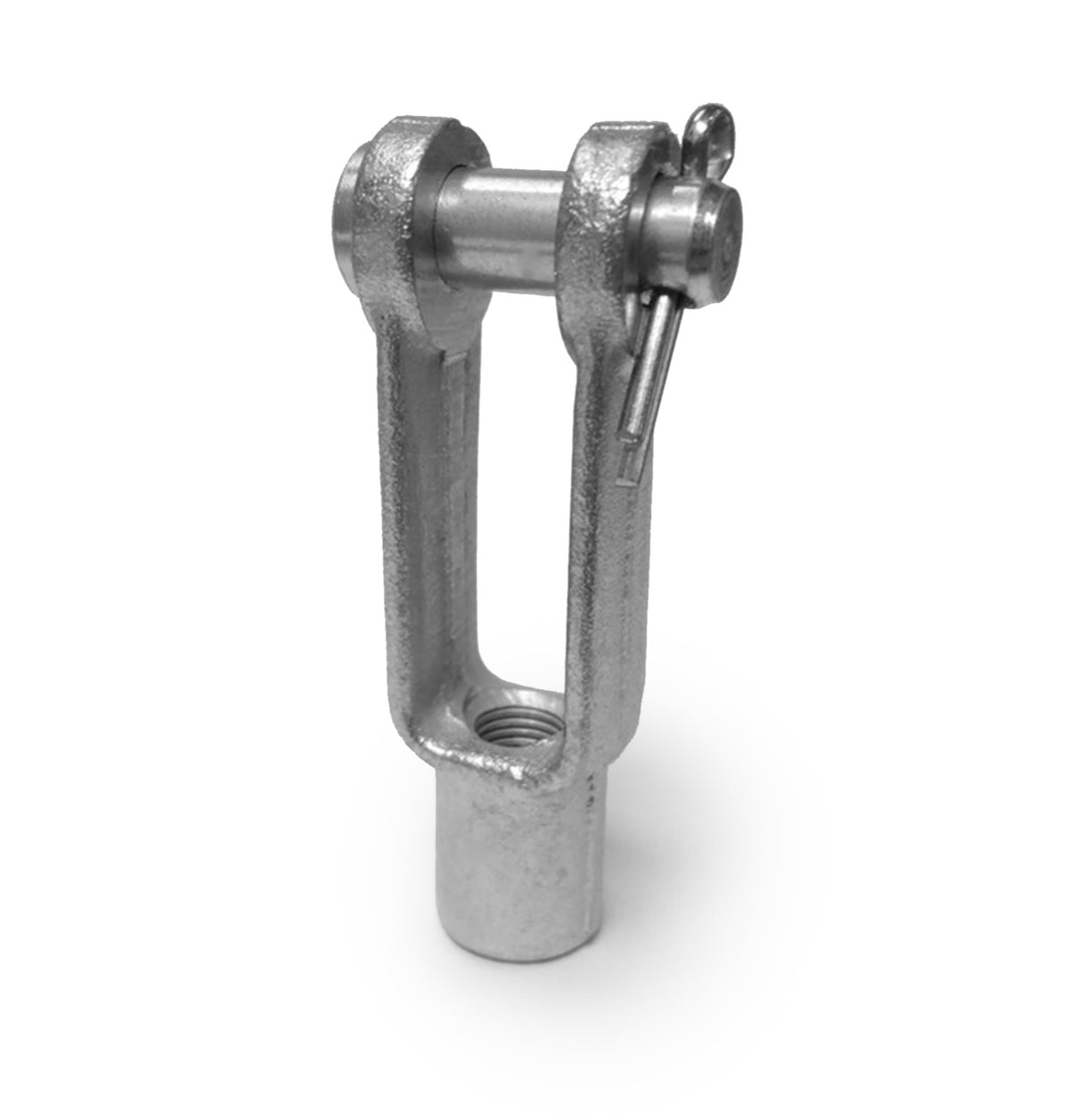 Female Clevises - 1/4-28 RH - 0.375 Inch Pin Hole - 80 Pack - Chrome-Plated Chrome Moly