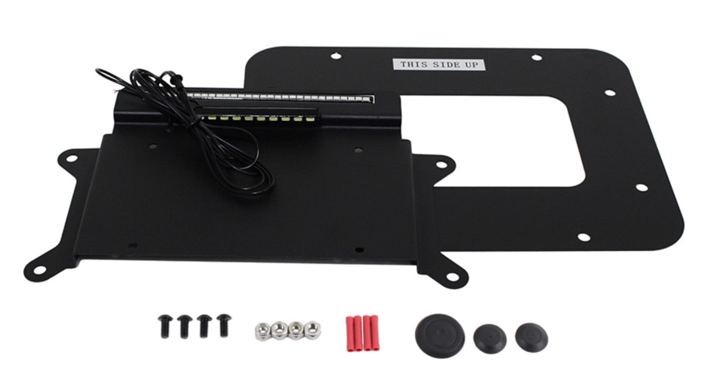 Steinjäger Exterior Accessories Wrangler JK 2007-2018 License Plate Brackets Rear License Plate Relocator