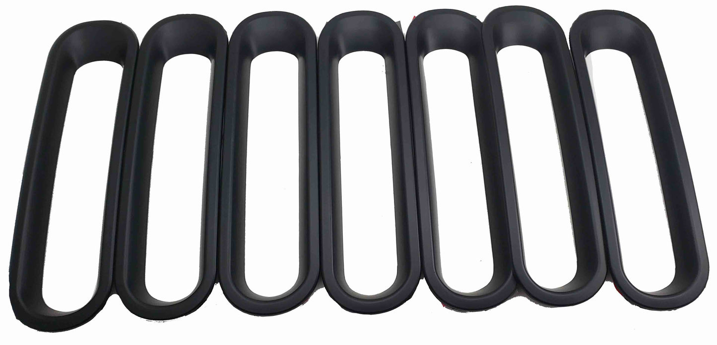 Steinjäger Exterior Accessories Wrangler JK 2007-2018 Grill Inserts Black Plastic