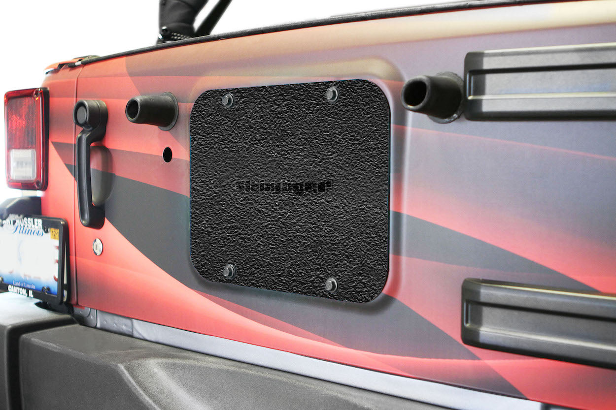 Steinjäger Wheels and Tires Wrangler JK 2007-2018 Spare Tire Delete Plate Texturized Black
