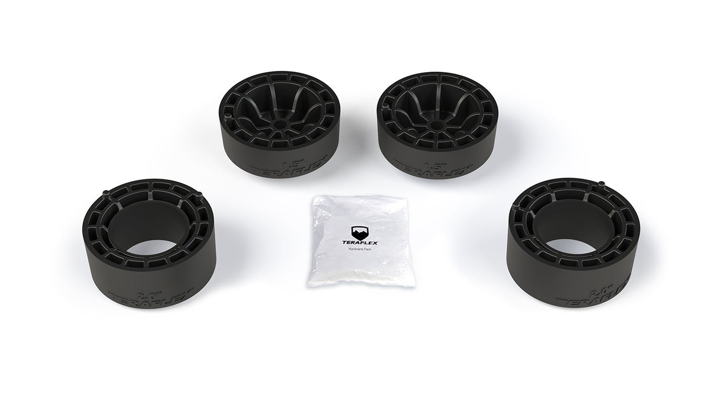 18-Up Wrangler JL 4 Door 1.5 Inch Performance Spacer Lift Kit No Shocks TeraFlex