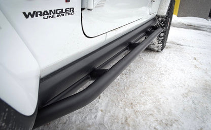 Steinjäger Armor Wrangler JL 2018 to Present Rock Sliders 4 Door JLU Texturized Black