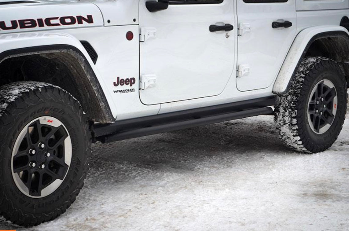 Steinjäger Armor Wrangler JL 2018 to Present Rock Sliders 4 Door JLU Texturized Black