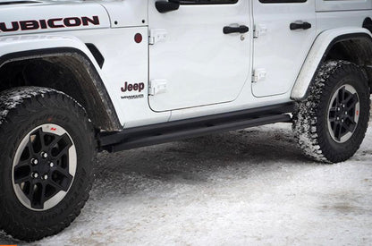 Steinjäger Armor Wrangler JL 2018 to Present Rock Sliders 4 Door JLU Texturized Black