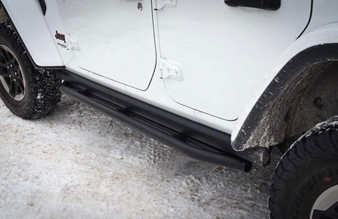 Steinjäger Armor Wrangler JL 2018 to Present Rock Sliders 4 Door JLU Texturized Black