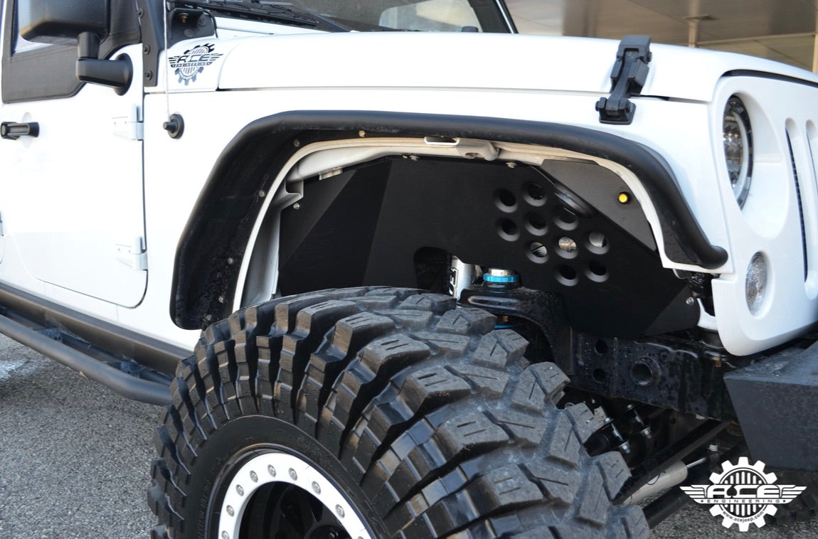 Steinjäger Fenders Wrangler JK 2007-2018 Inner Full Kit, Fronts, Rears, Front Inserts Bare