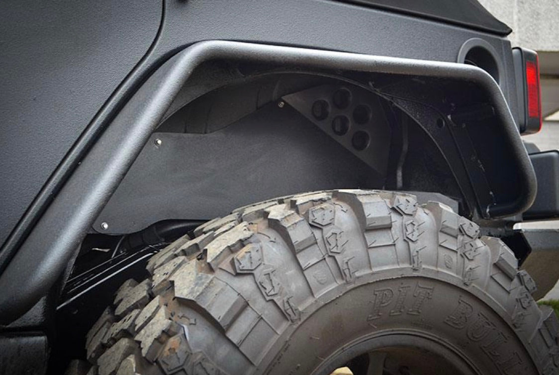 Steinjäger Fenders Wrangler JK 2007-2018 Inner Full Kit, Fronts, Rears, Front Inserts Bare