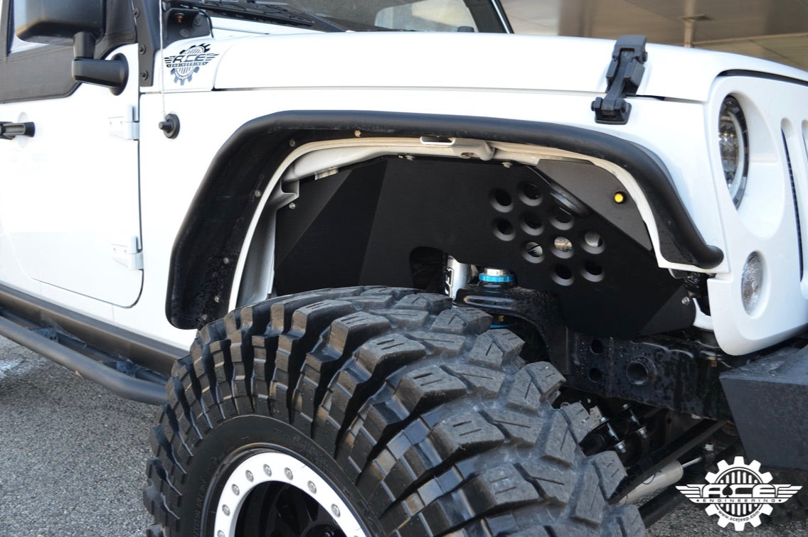 Steinjäger Fenders Wrangler JK 2007-2018 Inner Full Kit, Fronts, Rears, Front Inserts Texturized Black