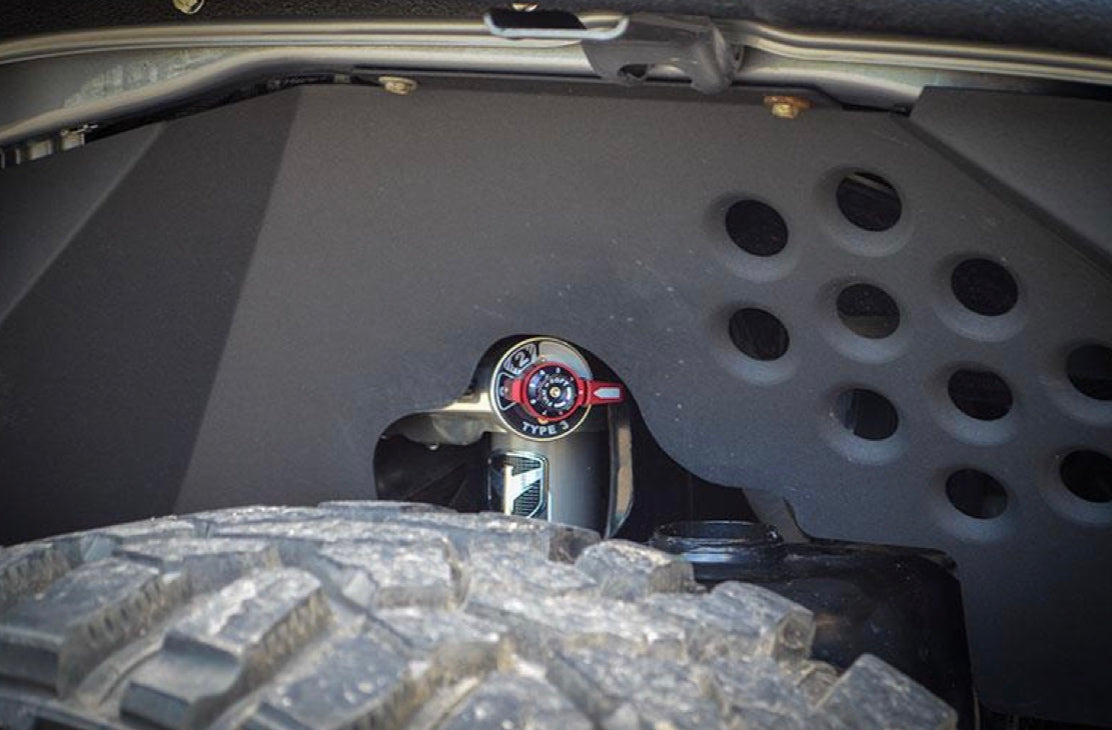 Steinjäger Fenders Wrangler JK 2007-2018 Inner Fronts and Inserts, Fits Falcon Shocks Texturized Black